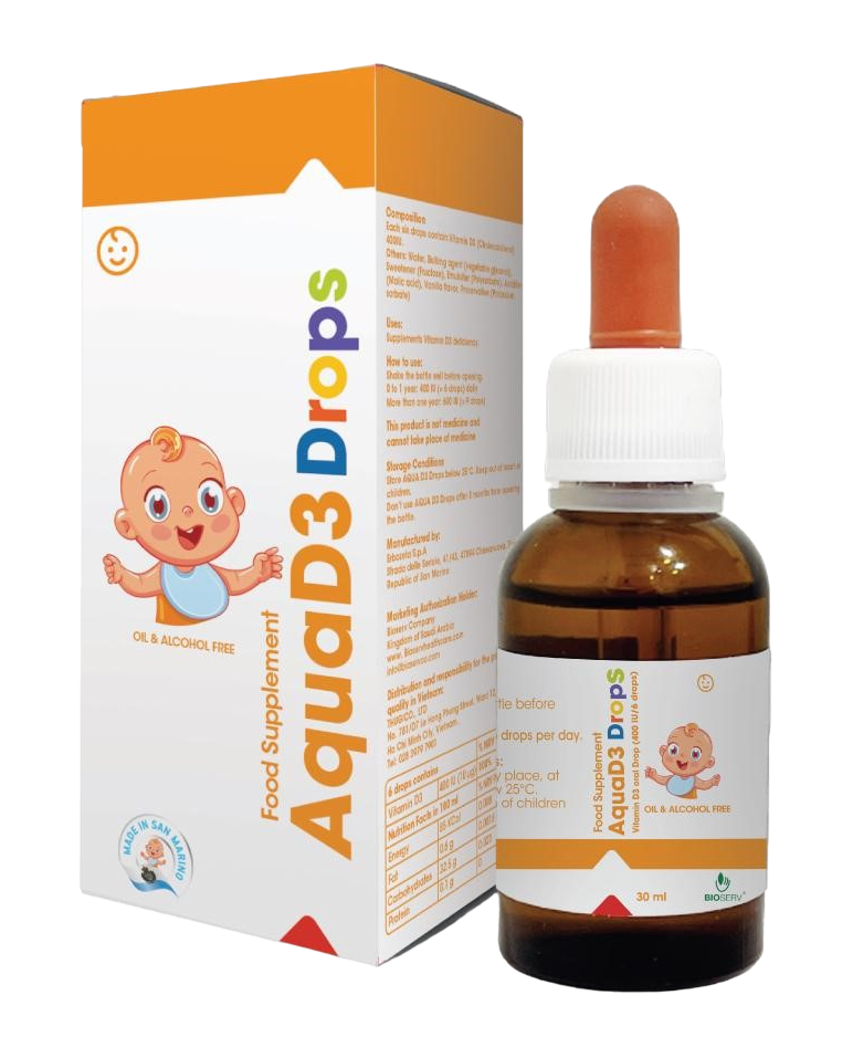 4 lý do mẹ nên chọn AQUA D3 DROPS cho bé